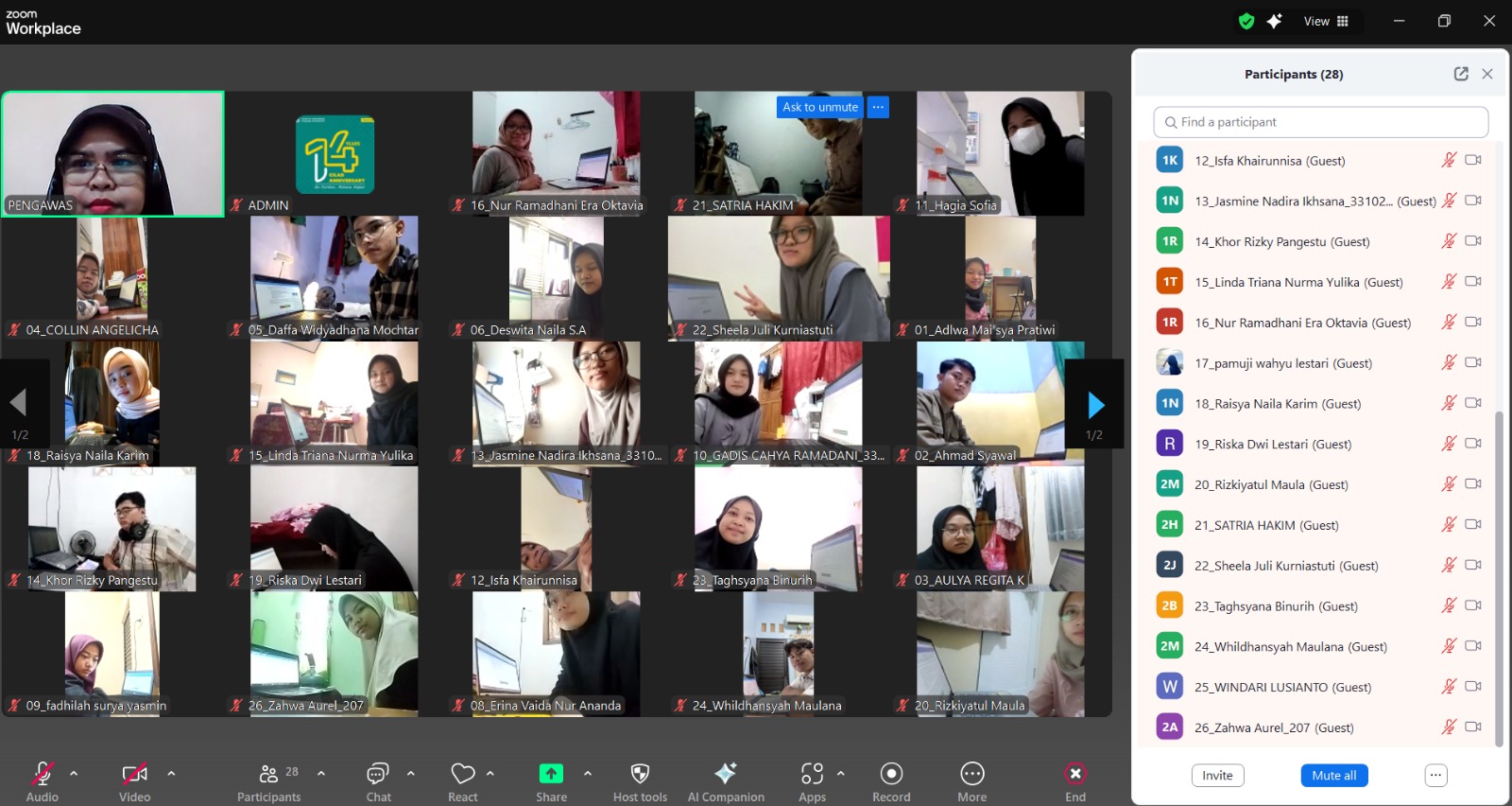 Mahasiswa Semester 4 UNISSULA Ikuti Ujian Proficiency Bahasa Inggris Daring sebagai Evaluasi Akhir Pembelajaran