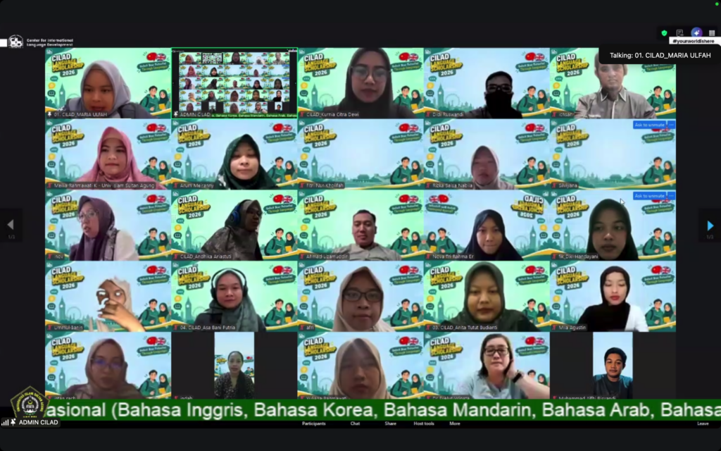 CILAD UNISSULA Resmi Buka CILAD Language Scholarship 2026, Diikuti 76 Peserta dari Berbagai Daerah di Indonesia
